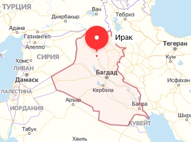Ирак на карте